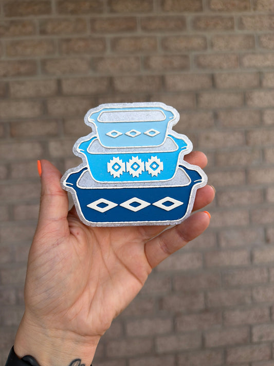 Western Pyrex — Pink Pineapple Sunrise